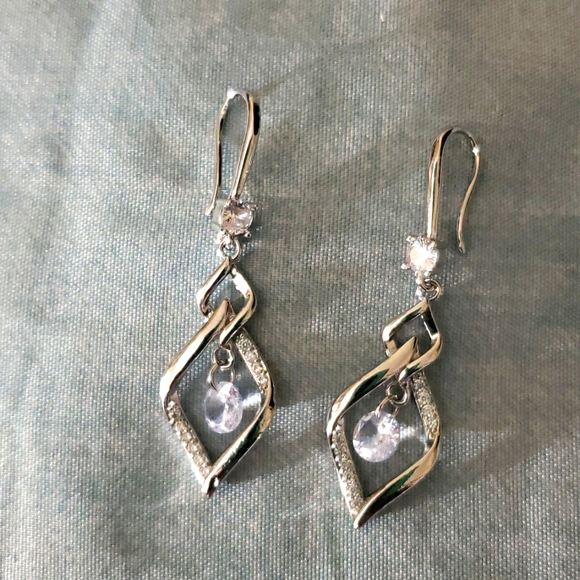 Silver Plated Earrings - Picture 1 of 2